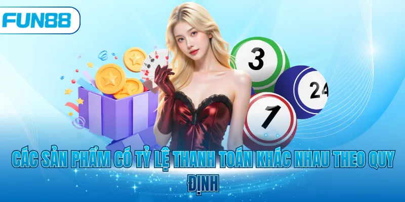 Các sản phẩm có tỷ lệ thanh toán khác nhau theo quy định